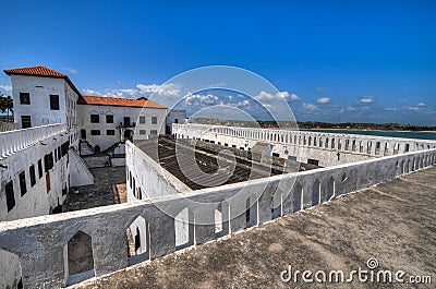 Ghana: Elmina Castle World Heritage Site, History of Slavery Stock Photo
