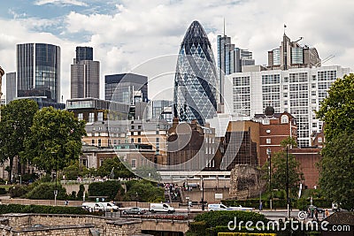 The Gherkin London Editorial Stock Photo