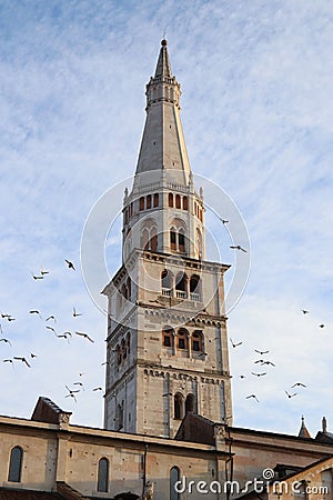 Ghirlandina tower, Modena, Emilia-Romagna, Italy Stock Photo