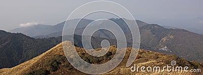 Ghorepani Poon Hill Trek seen from Muldai View Point Stock Photo