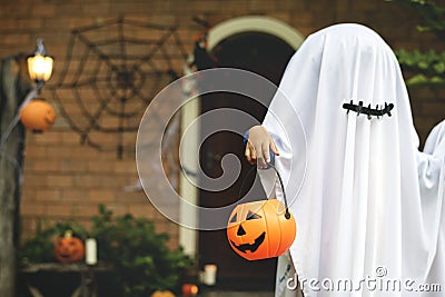 Ghost costume for Halloween party Stock Photo