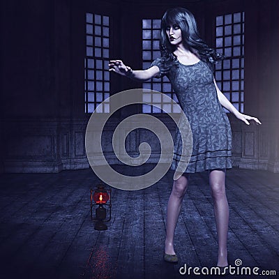 Ghost, 3D CG Stock Photo