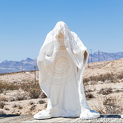 Ghost in the desert Editorial Stock Photo