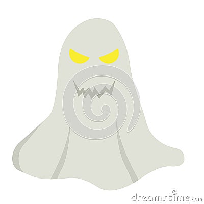 Ghost flat icon, halloween and scary, horror sign Vector Illustration