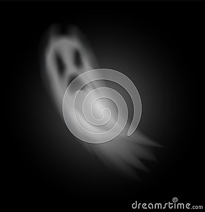 Ghost Poltergeist Creature of Halloween Vector Vector Illustration