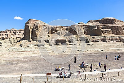 Ghost Town of the World at Xinjiang Editorial Stock Photo