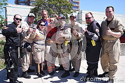 Ghostbusters of Detroit March in Parade Editorial Stock Photo