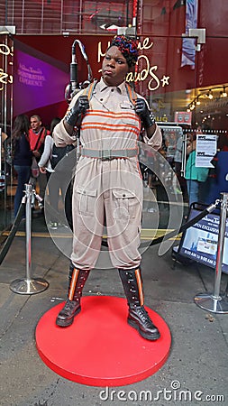 Ghostbusters star Leslie Jones In Wax Editorial Stock Photo