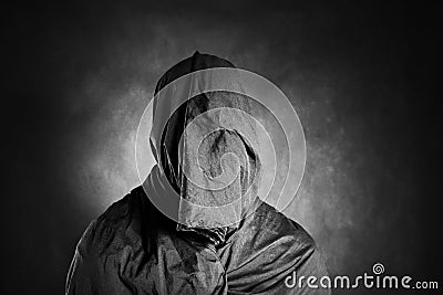 Ghostly figure in the dark Stock Photo