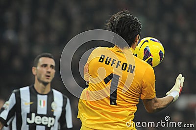 Gianluigi Buffon during the Milan Juventus championship match Editorial Stock Photo