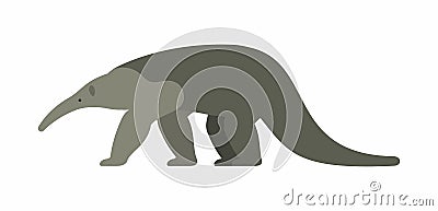 Giant anteater Vector Illustration