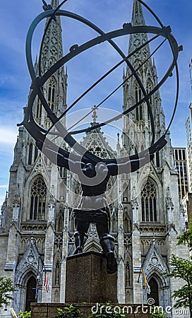 New York, USA June 4, 2023: St. Patrick's Catholic Cathedral Editorial Stock Photo