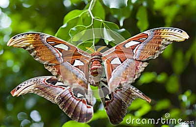 Giant Atlas Moth Stock Photo