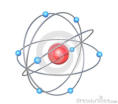 Giant atom particle Stock Photo