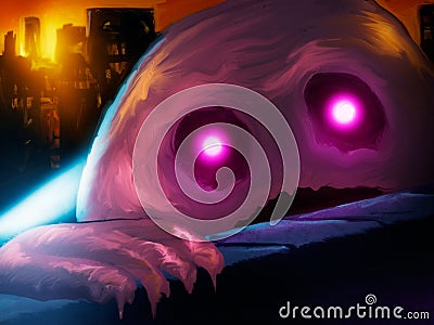 Giant Blob Monster Stock Photo