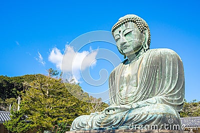 The Giant Buddha or Daibutsu in Kamakura, Japan Stock Photo