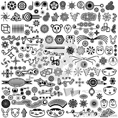 Download Giant Collection Of Unique Vector Design Elements Stock ...