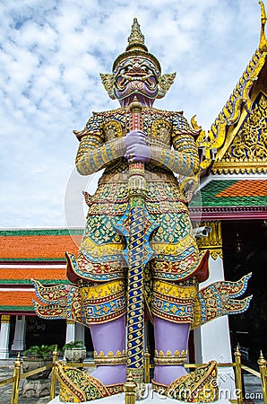 The Giant in the Emerald Buddha Stock Photo