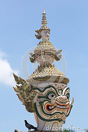 Giant Emerald Buddha Temple Stock Photo