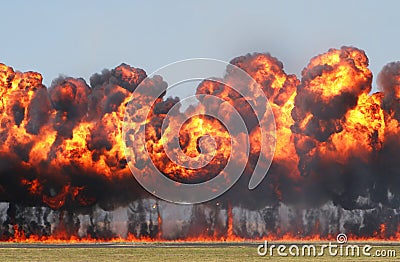 Giant Explosion Stock Photo