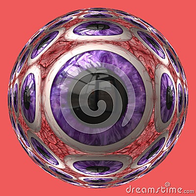 Giant eyeball Stock Photo