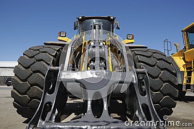 Giant forklift Stock Photo