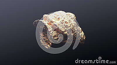 Giant gold nugget Stock Photo