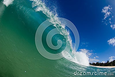Giant hollow wave Stock Photo