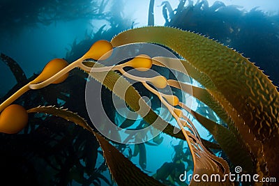 Giant Kelp Forest in California Stock Photo