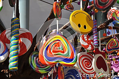 Giant lollipop Stock Photo