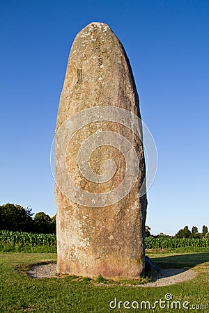 Giant menhir Stock Photo