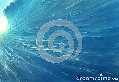 Giant Ocean Wave Stock Photo