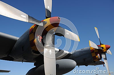 Giant propellers Stock Photo