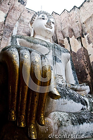 Giant seated Buddha Stock Photo