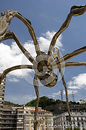 The giant spider, Bilbao, Spain Editorial Stock Photo
