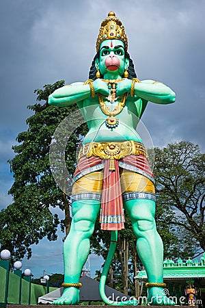 Giant statue of Hanuman Stock Photo