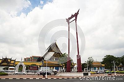 Giant Swing or Sao Chingcha is a religious structure in Phra Nakhon Editorial Stock Photo