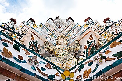 Giant Temple of Arun, Arun temple Bangkok Thailand. Stock Photo