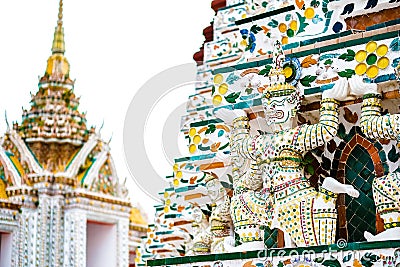 Giant Temple of Arun, Arun temple Bangkok Thailand. Stock Photo