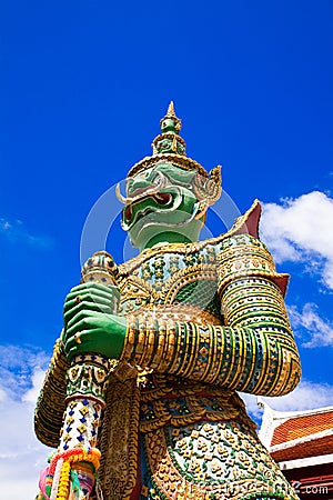 Giant temple statue Stock Photo