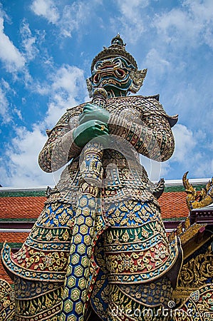 Giant Thailand blue sky color Stock Photo