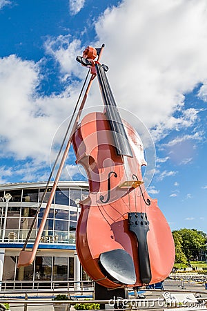 Giant Violin in Sydney Stock Photo