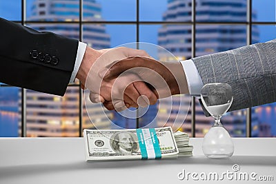 Giants of megalopolis' business. Stock Photo