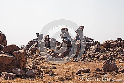 The Giants playground formation near Keetmanshoop in Namibia 4039 Stock Photo