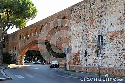 Archway to Giardino Scotto Editorial Stock Photo