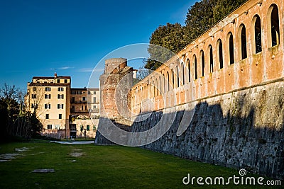 Giardino Scotto in Pisa - Public Gardens and Park, Italy Stock Photo