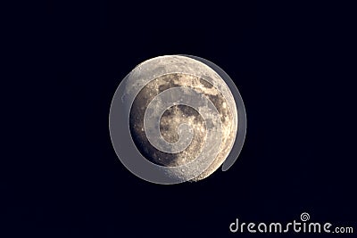 Gibbous Moon Stock Photo