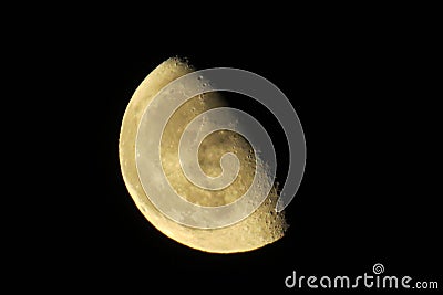 Gibbous moon Stock Photo