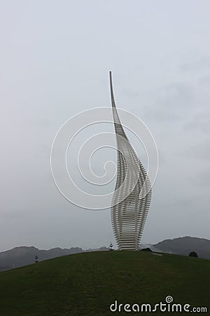 Modern art sculpture in nature Editorial Stock Photo