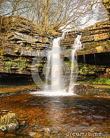 Gibson Cave below Summerhill Force Stock Photo